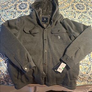 Polo by Ralph Lauren Gray fleece lined Utility Jacket